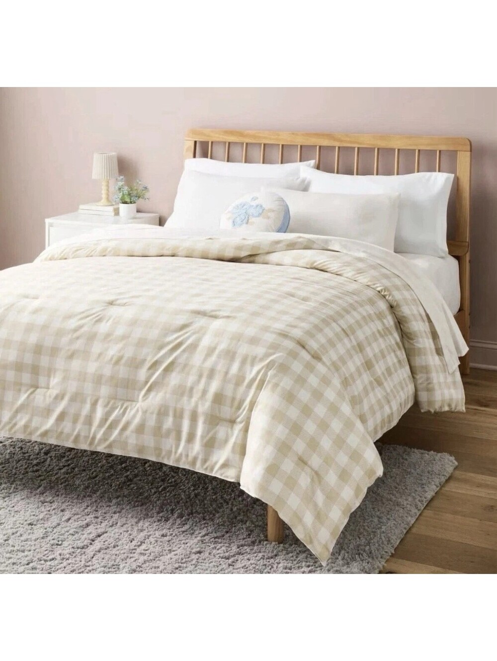 Room Essentials Reversible Microfiber Twin/XL Twin Comforter & Sheets - Ivory